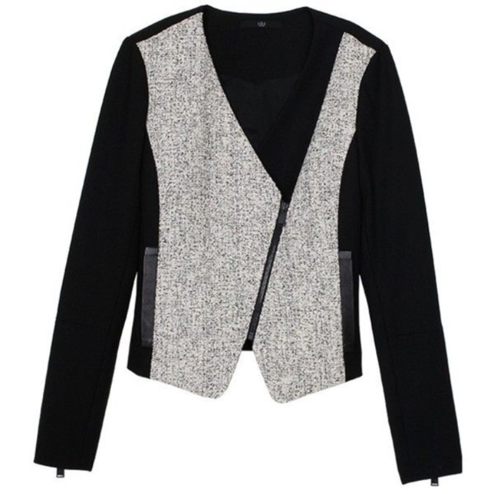 NWOT Tibi tweed motorcycle jacket